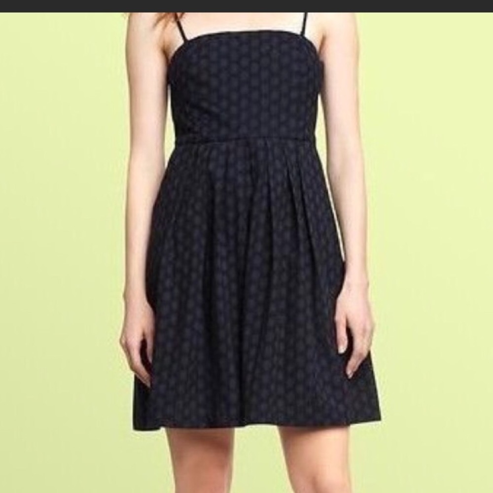 Navy blue gap eyelet dress